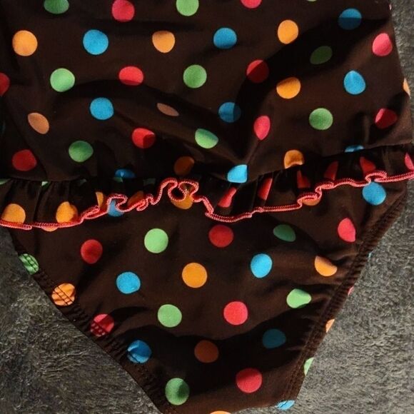 Circo Girls Colorful Polka dot Swimsuit sz 4T - Picture 5 of 7